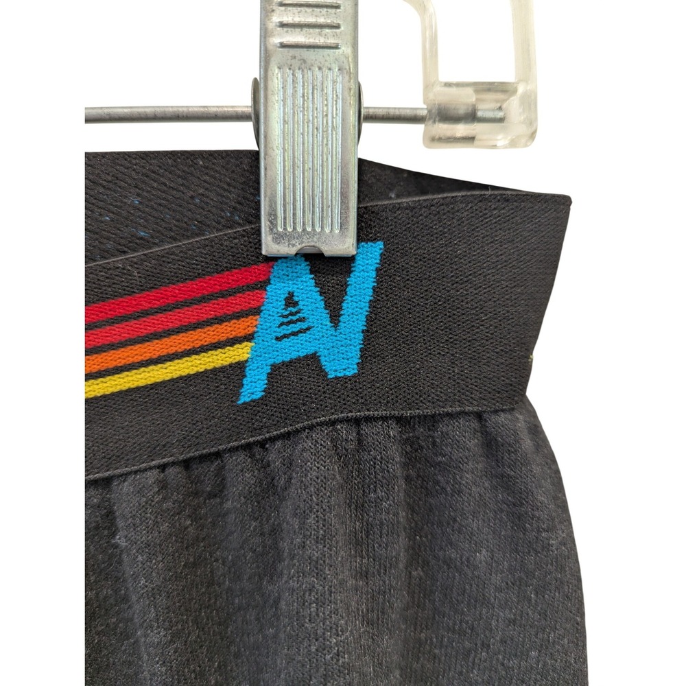 Aviator Nation Black Rainbow Striped Waistband Sweatpants Joggers XL USA Made - Picture 4 of 11